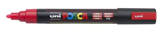 VERFSTIFT POSCA PC5M M FLUOR ROOD