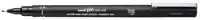 FINELINER UNI-BALL PIN 0.9MM ZWART