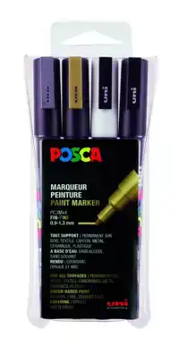 VERFSTIFT POSCA PC3M F 4ST ASSORTI