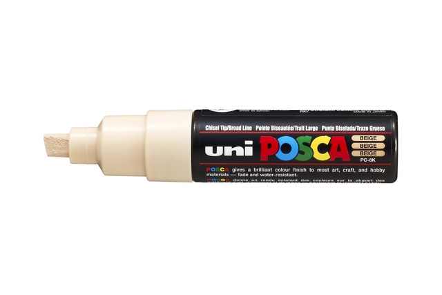 VERFSTIFT POSCA PC8K B SCHUIN BEIGE