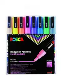 PAINTMARKER UNI POSCA PC3M F PASTEL 8ST