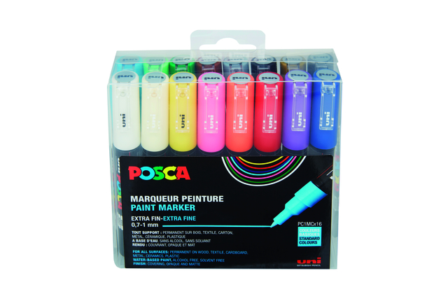 VERFSTIFT POSCA PC1MC EF 16ST ASSORTI