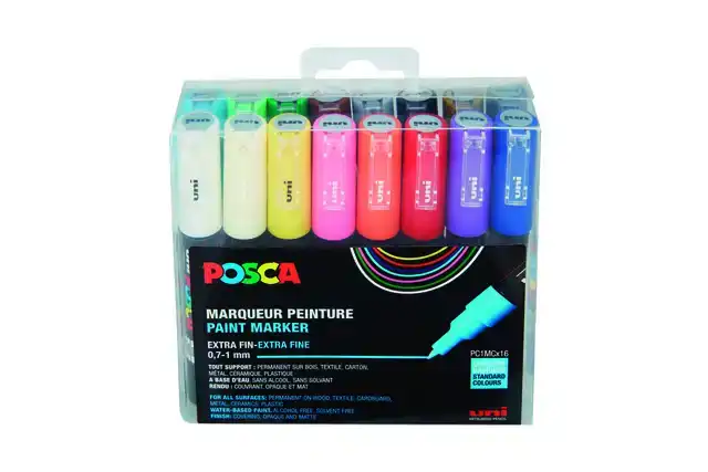 VERFSTIFT POSCA PC1MC EF 16ST ASSORTI