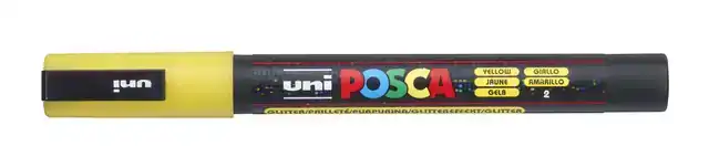 VERFSTIFT POSCA PC3M F GLITTER GEEL