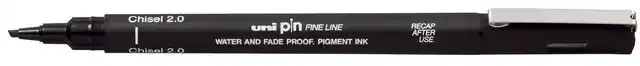 FINELINER UNI-BALL PIN BEITELPUNT 2MM