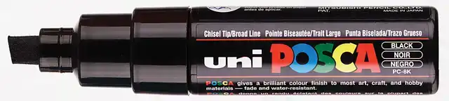 PAINTMARKER UNI POSCA PC8K B SCHUIN