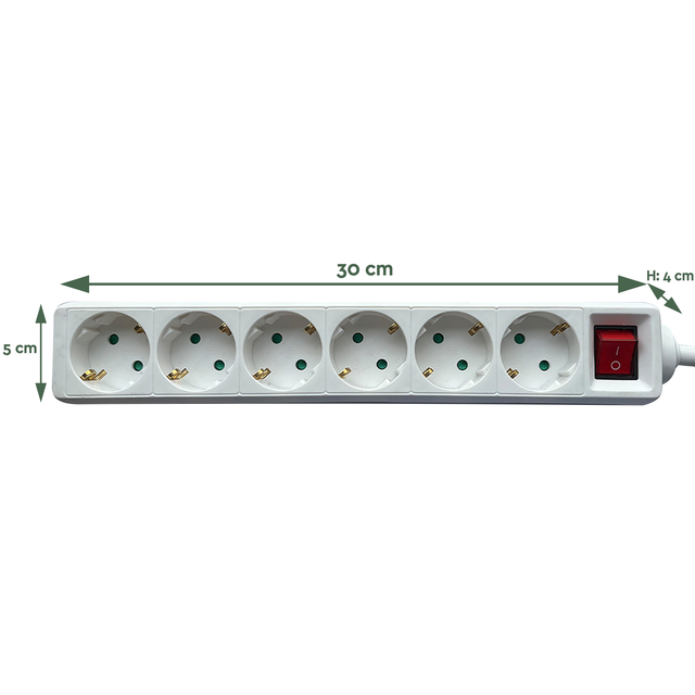 STEKKERDOOS BRASQ 6 VOUDIG 1.4 METER