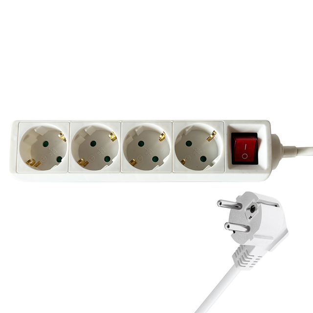 STEKKERDOOS BRASQ 4 VOUDIG 3 METER WIT
