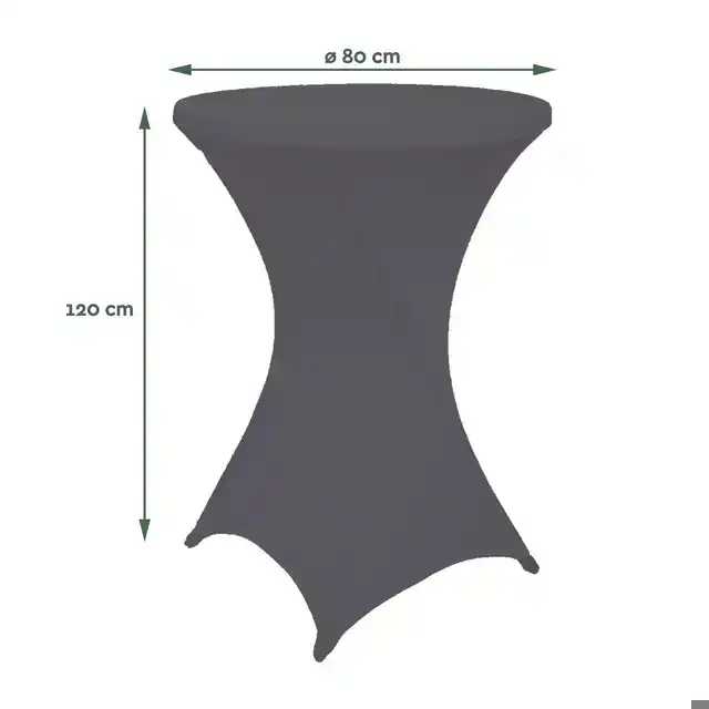 TAFELROK BRASQ VOOR STATAFEL 80CM