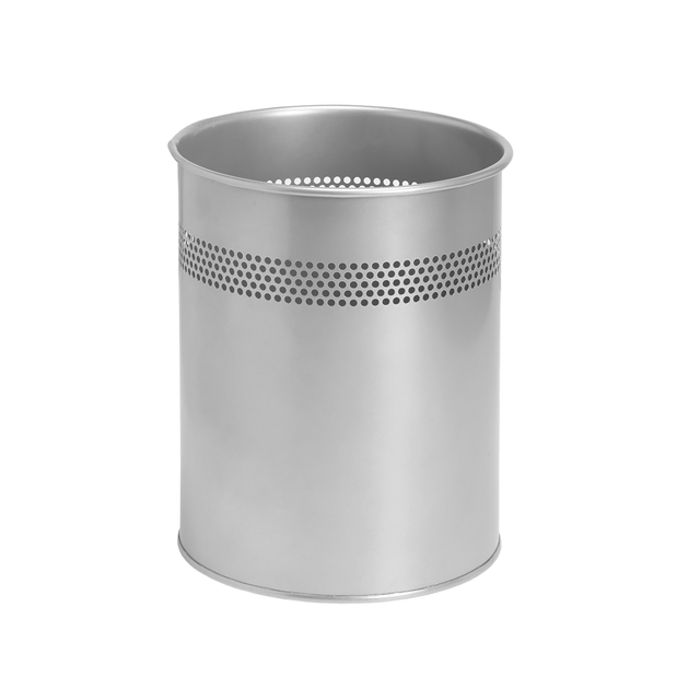 PAPIERBAK BRASQ 15 LITER ZILVER