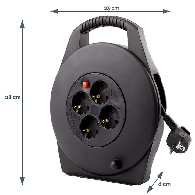 KABELHASPEL BRASQ 4 VOUDIG 15 METER