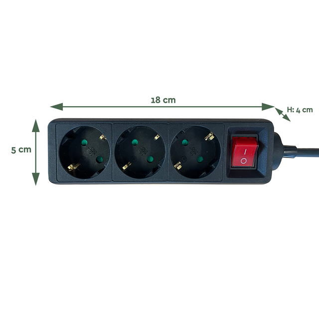 STEKKERDOOS BRASQ 3 VOUDIG 1.4 METER