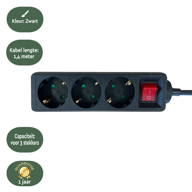 STEKKERDOOS BRASQ 3 VOUDIG 1.4 METER