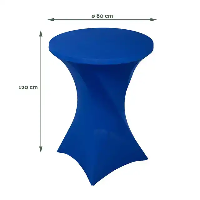 TAFELROK BRASQ VOOR STATAFEL 80CM BLAUW