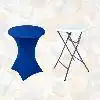 TAFELROK BRASQ VOOR STATAFEL 80CM BLAUW