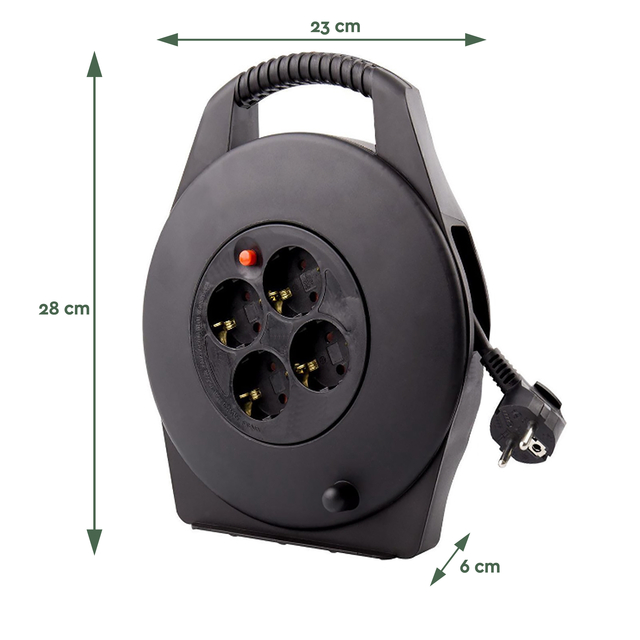 KABELHASPEL BRASQ 4 VOUDIG 10 METER