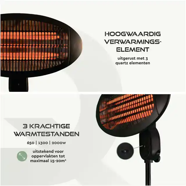 TERRASVERWARMER BRASQ STAAND ELEKTRISCH