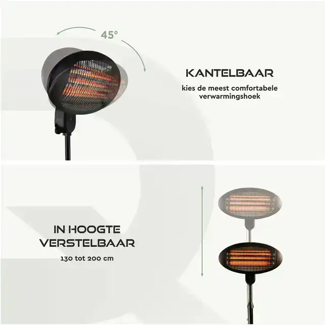 TERRASVERWARMER BRASQ STAAND ELEKTRISCH