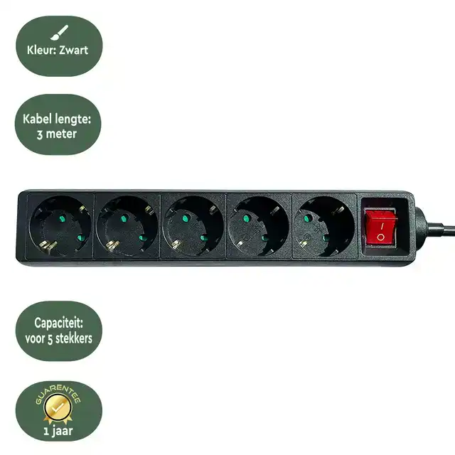 STEKKERDOOS BRASQ 5 VOUDIG 3 METER