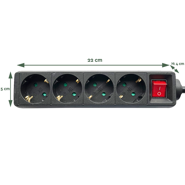 STEKKERDOOS BRASQ 4 VOUDIG 1.4 METER