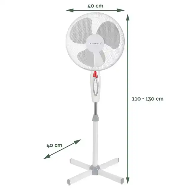 STATIEFVENTILATOR BRASQ F300 Ã˜ 40CM