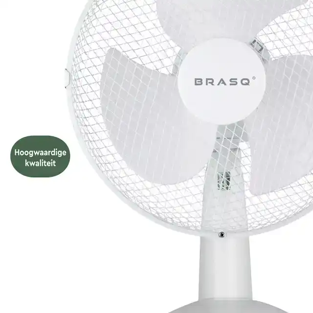TAFELVENTILATOR BRASQ F400 Ã˜ 30CM WIT