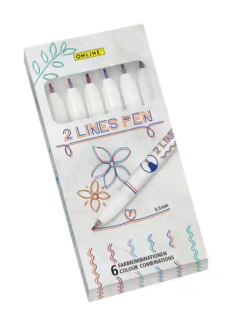 FINERLINER ONLINE 2-LIJNEN ASSORTI DOOS