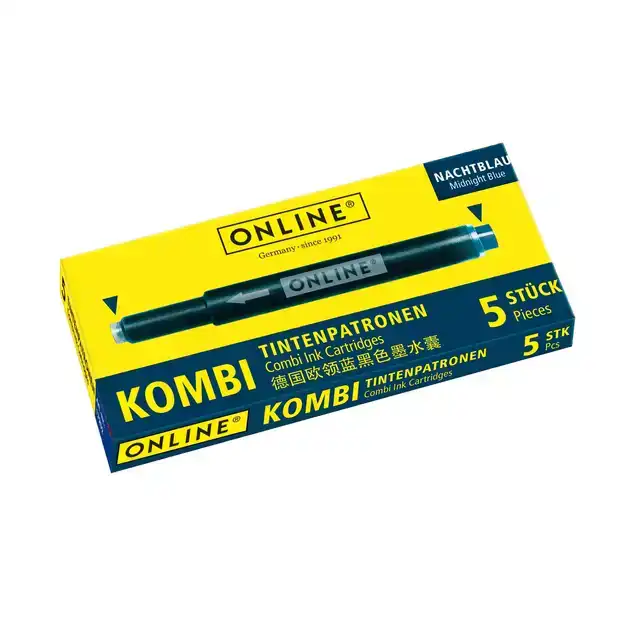INKTPATROON ONLINE KOMBI 5ST NACHTBLAUW