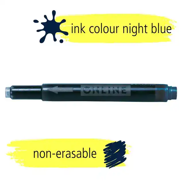 INKTPATROON ONLINE KOMBI 5ST NACHTBLAUW