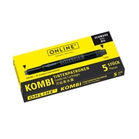 INKTPATROON ONLINE KOMBI 5ST ZWART