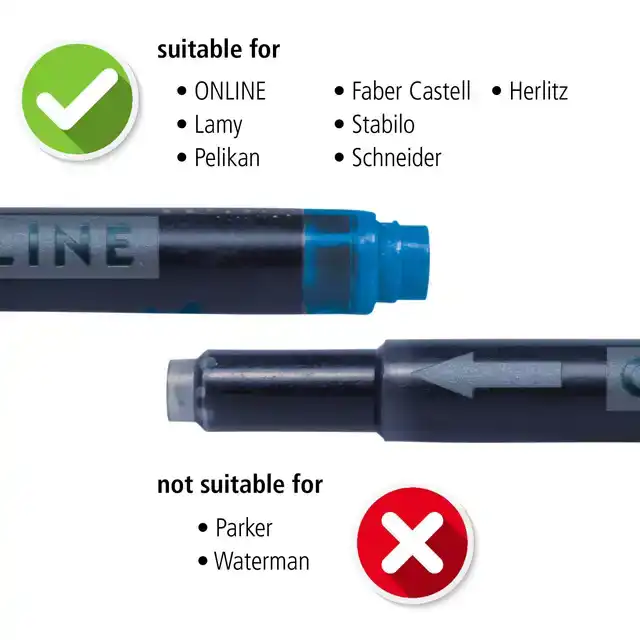 INKTPATROON ONLINE KOMBI 5ST ZWART