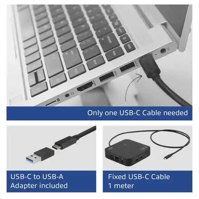 USB-C DOCKING STATION HDMI MONITOREN