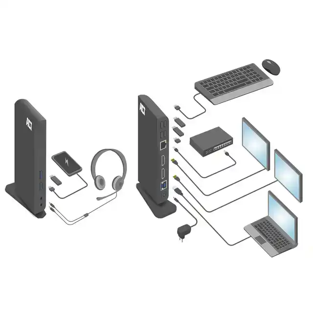 USB-C DOCKING STATION VOOR 1 HDMI USB