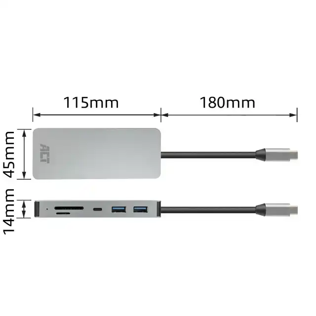 USB-C OF USB-A DOCKING STATION 2 HDMI