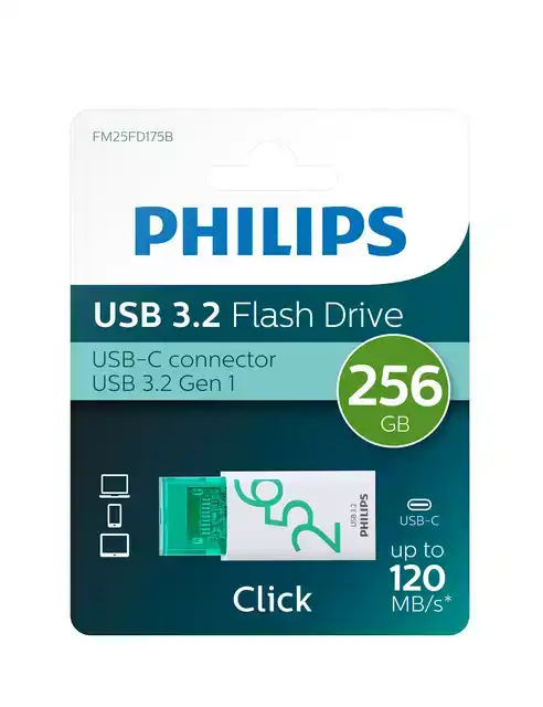 PHILIPS USB 256GB USB-C CLICK SPRING