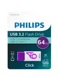 PHILIPS USB 64GB USB-C CLICK MAGIC