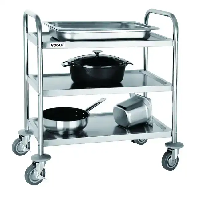 SERVEERWAGEN VOGUE MET 3 PLATEAUS