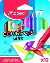 WASKRIJT MAPED COLOR'PEPS WAX SET Ã¡ 12