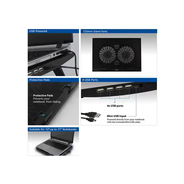 LAPTOPSTANDAARD VENTILATOR HOOGTE