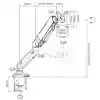 MONITORARM OFFICE MET GASVEER 1 SCHERM