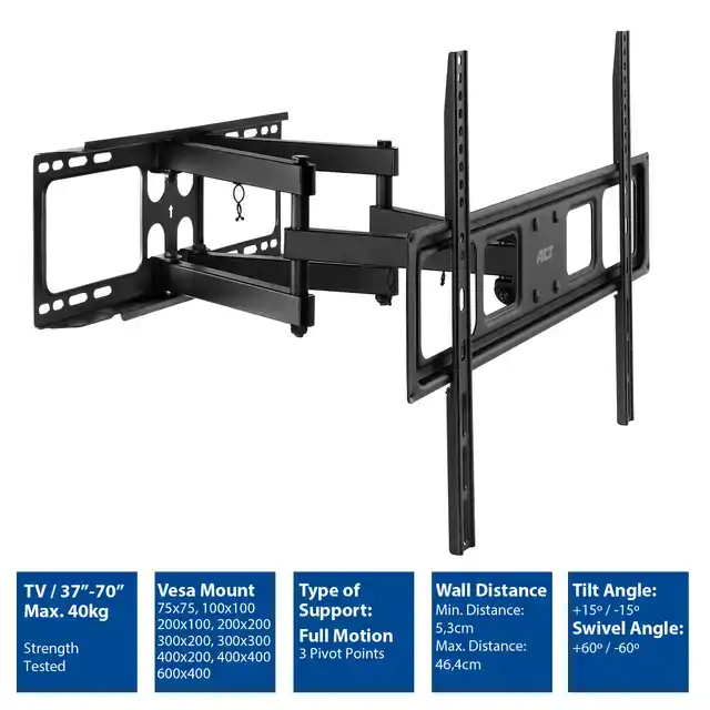 FULL MOTION TV WANDSTEUN 37 TOT 70 INCH
