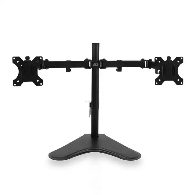 MONITORARM OP VOET 2 SCHERMEN