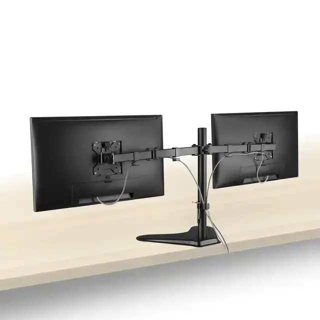 MONITORARM OP VOET 2 SCHERMEN