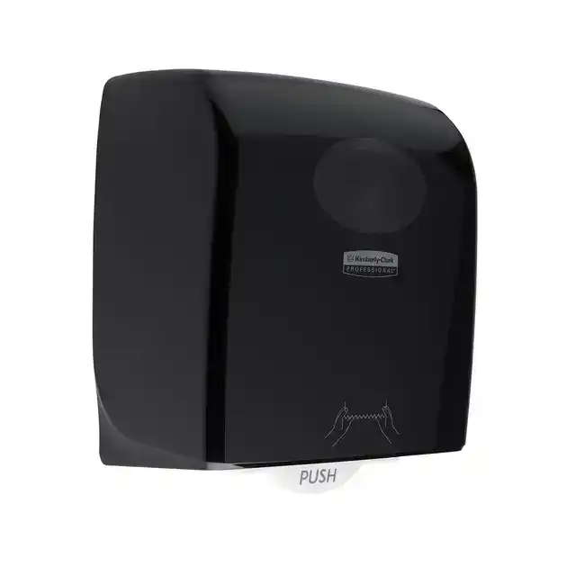 HANDDOEKROLDISPENSER AQUARIUS ZWART
