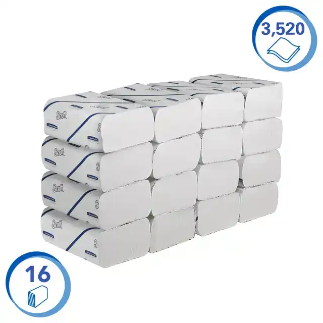 HANDDOEK SCOTT 2-LAAGS 212X186MM