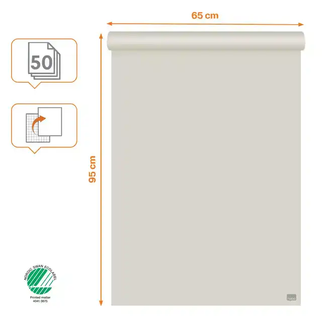 FLIPOVERPAPIER NOBO STANDAARD 65X95CM
