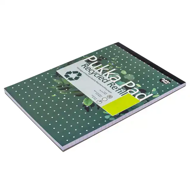SCHRIJFBLOK PUKKA A4 LIJN 4-GAATS 100