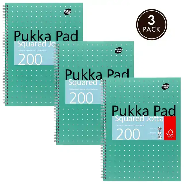 COLLEGEBLOK PUKKA JOTTA A4 RT 5X5 4-G