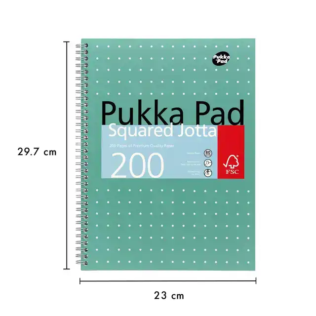 COLLEGEBLOK PUKKA JOTTA A4 RT 5X5 4-G