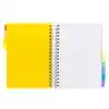 PROJECTBOEK PUKKA WHITE B5 LIJN 10-TABS